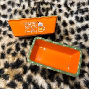 Nantucket Ceramic Mini Loaf Pans - Set of 2
